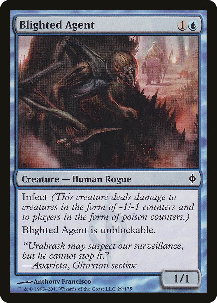 New Phyrexia - (NPH-029) - Blighted Agent Foil