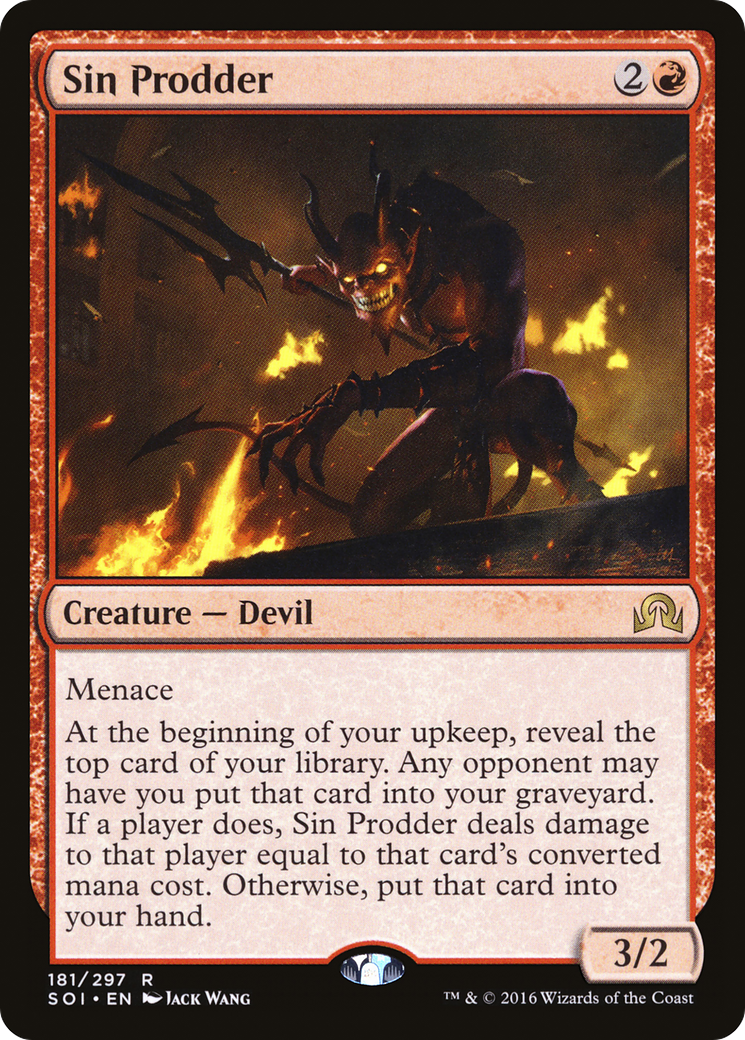 Shadows over Innistrad - (SOI-181) - Sin Prodder Foil