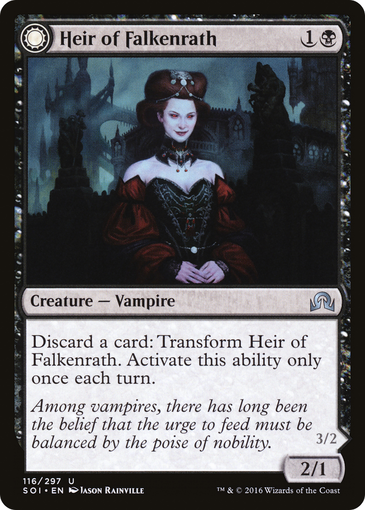 Shadows over Innistrad - (SOI-116) - Heir of Falkenrath: (Double Faced Transform)
