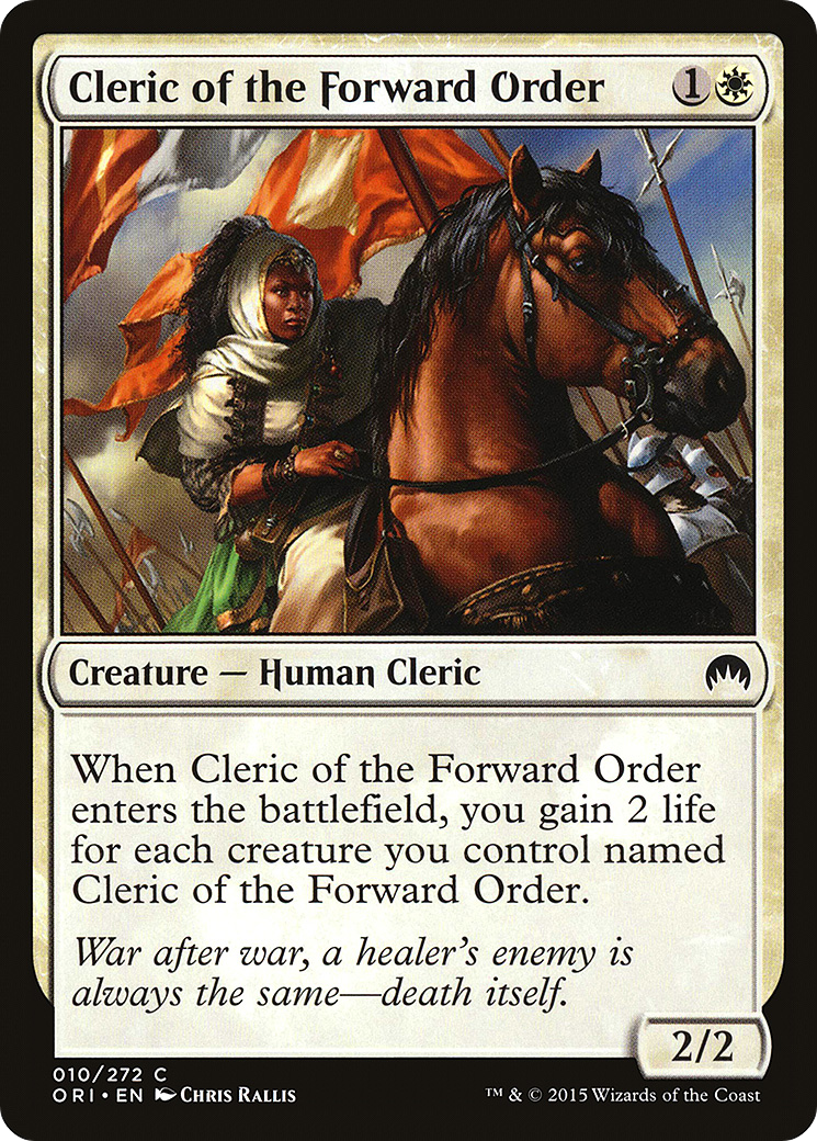 Magic Origins - (ORI-010) - Cleric of the Forward Order Foil