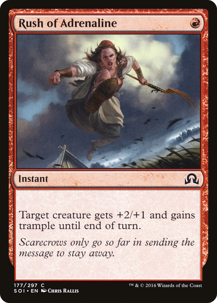 Shadows over Innistrad - (SOI-177) - Rush of Adrenaline Foil