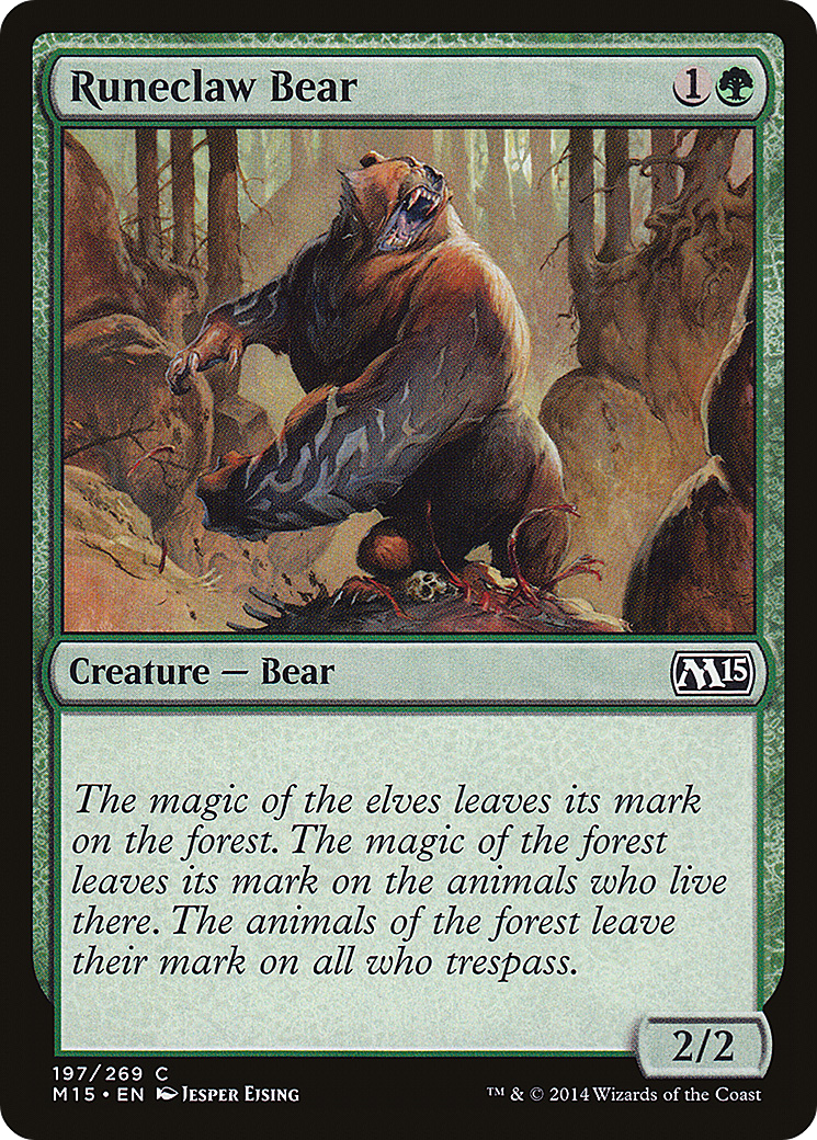Magic 2015 - (M15-197) - Runeclaw Bear Foil