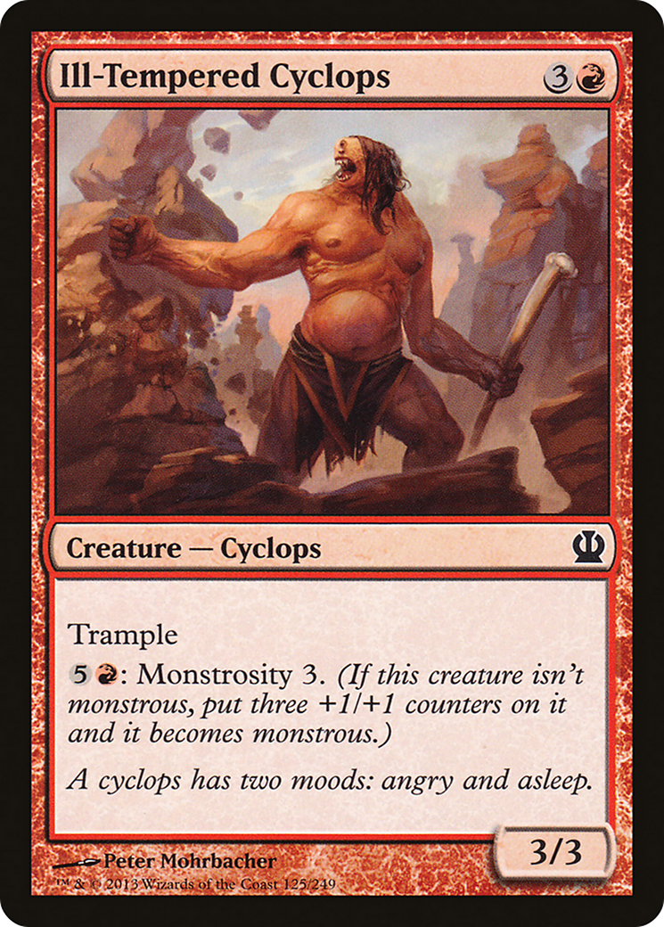Theros - (THS-125) - Ill-Tempered Cyclops Foil
