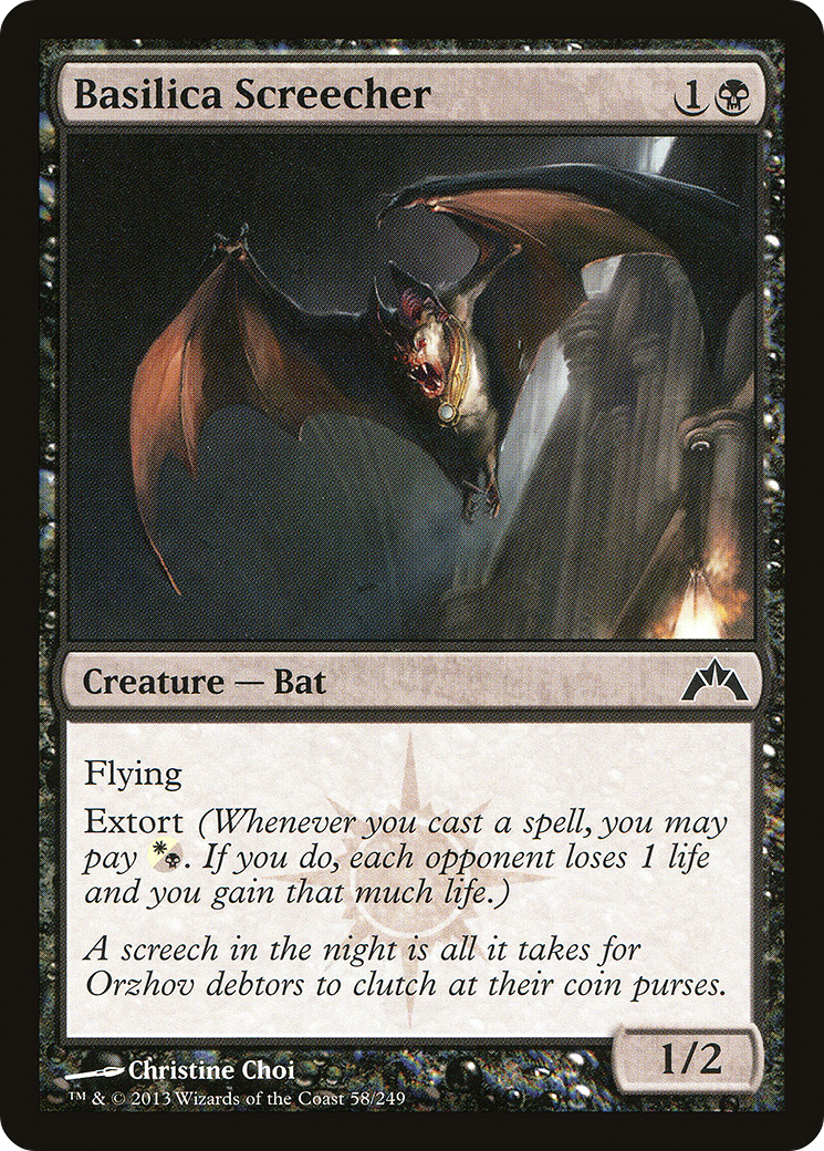 Gatecrash - (GTC-058) - Basilica Screecher Foil