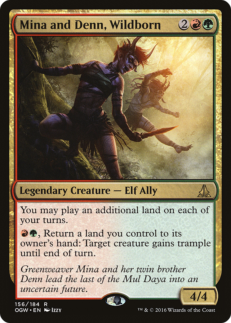 Oath of the Gatewatch - (OGW-156) - Mina and Denn, Wildborn Foil