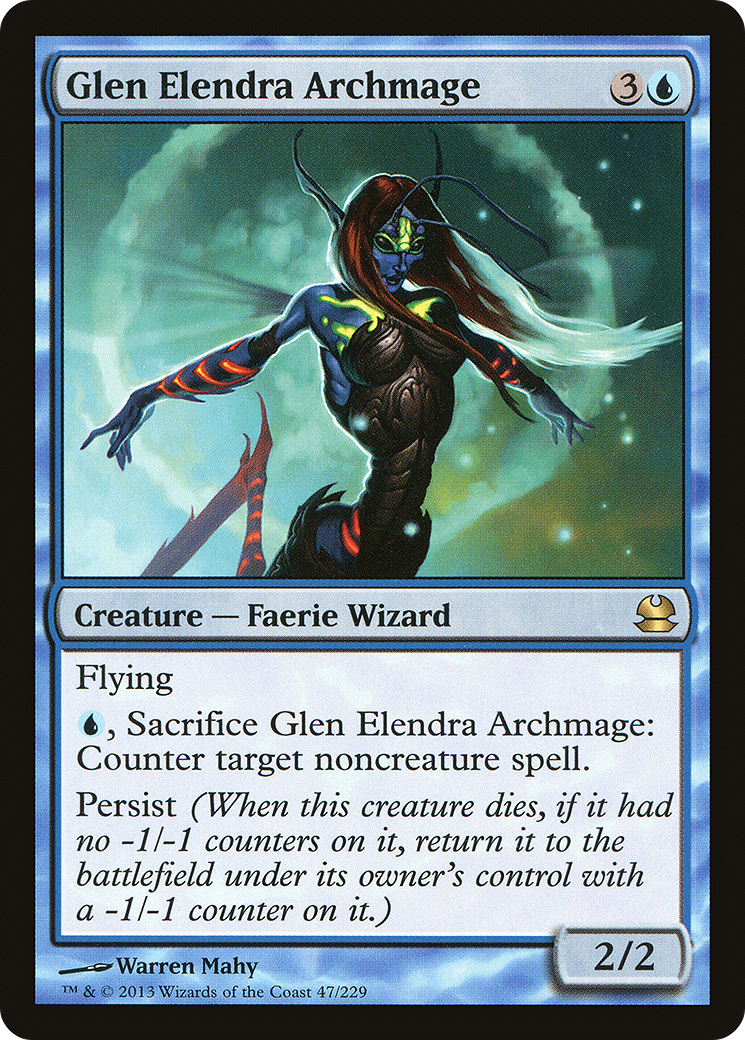 Modern Masters - (MMA-047) - Glen Elendra Archmage Foil