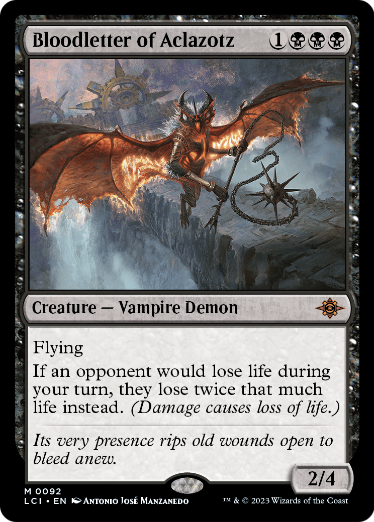 The Lost Caverns of Ixalan - (LCI-092) - Bloodletter of Aclazotz Foil