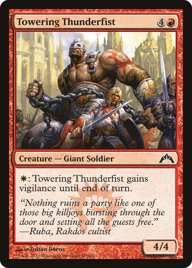 Gatecrash - (GTC-109) - Towering Thunderfist Foil