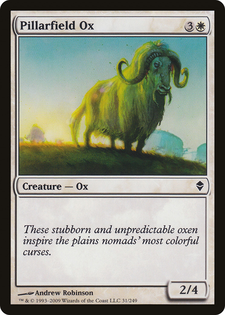 Zendikar - (ZEN-031) - Pillarfield Ox