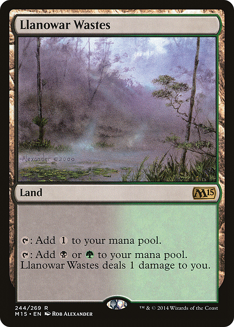 Magic 2015 - (M15-244) - Llanowar Wastes Foil
