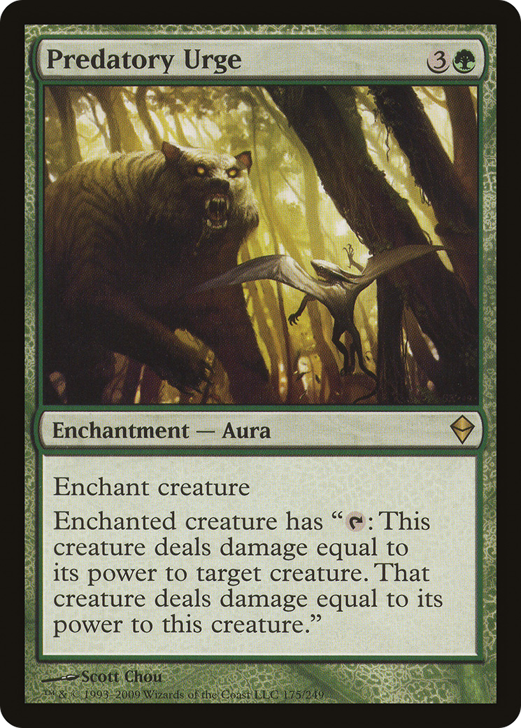 Zendikar - (ZEN-175) - Predatory Urge Foil