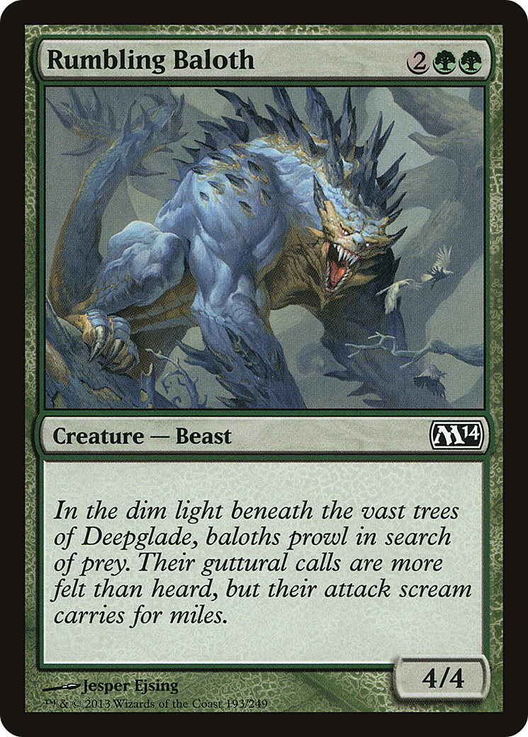 Magic 2014 - (M14-193) - Rumbling Baloth