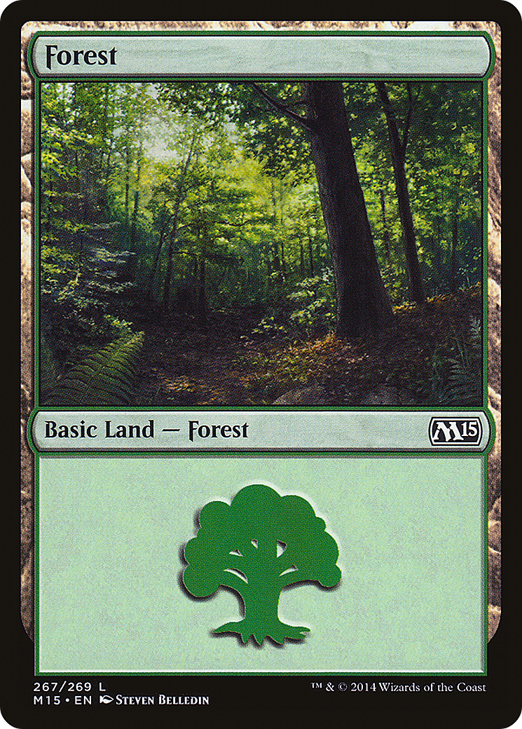 Magic 2015 - (M15-267) - Forest (267) Foil