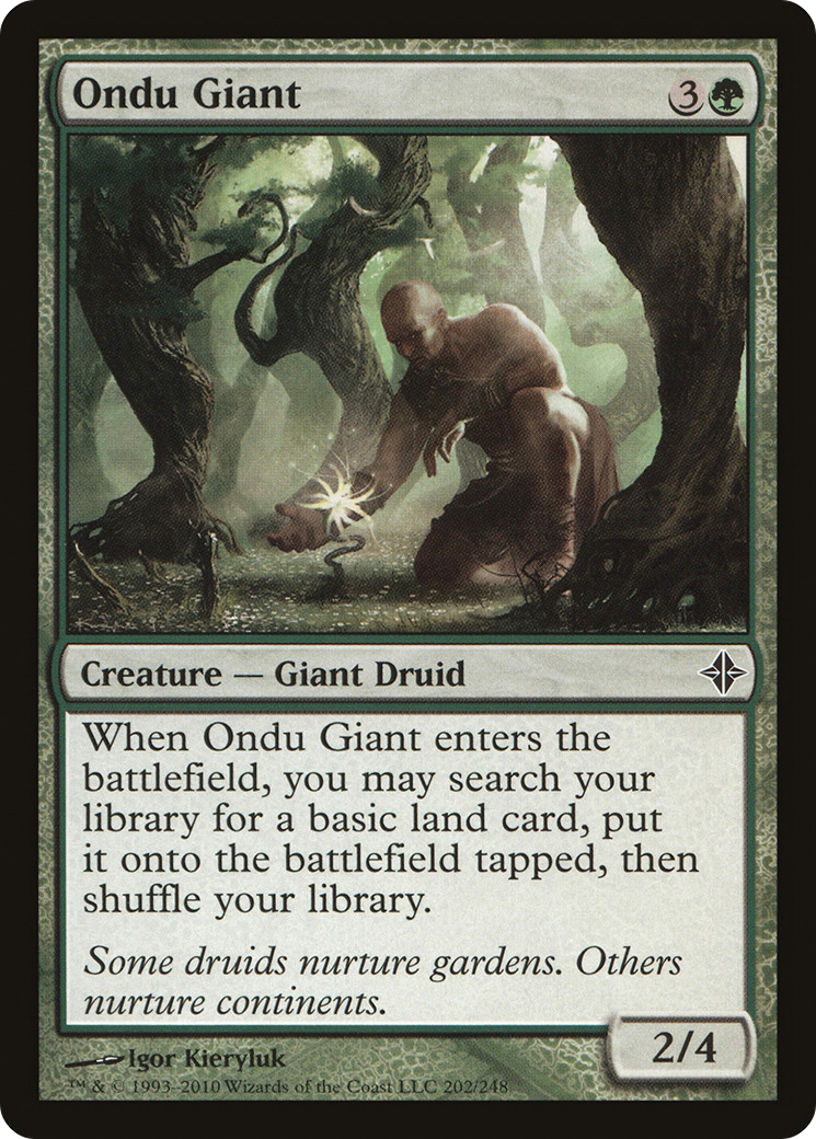 Rise of the Eldrazi - (ROE-202) - Ondu Giant Foil