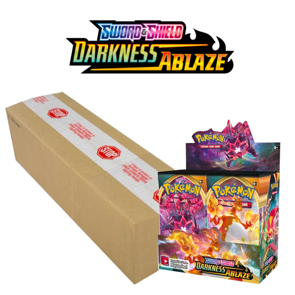 Pokemon Sword & Shield - SWSH03 - Darkness Ablaze Booster Box Sealed Case (6 Booster Boxes)