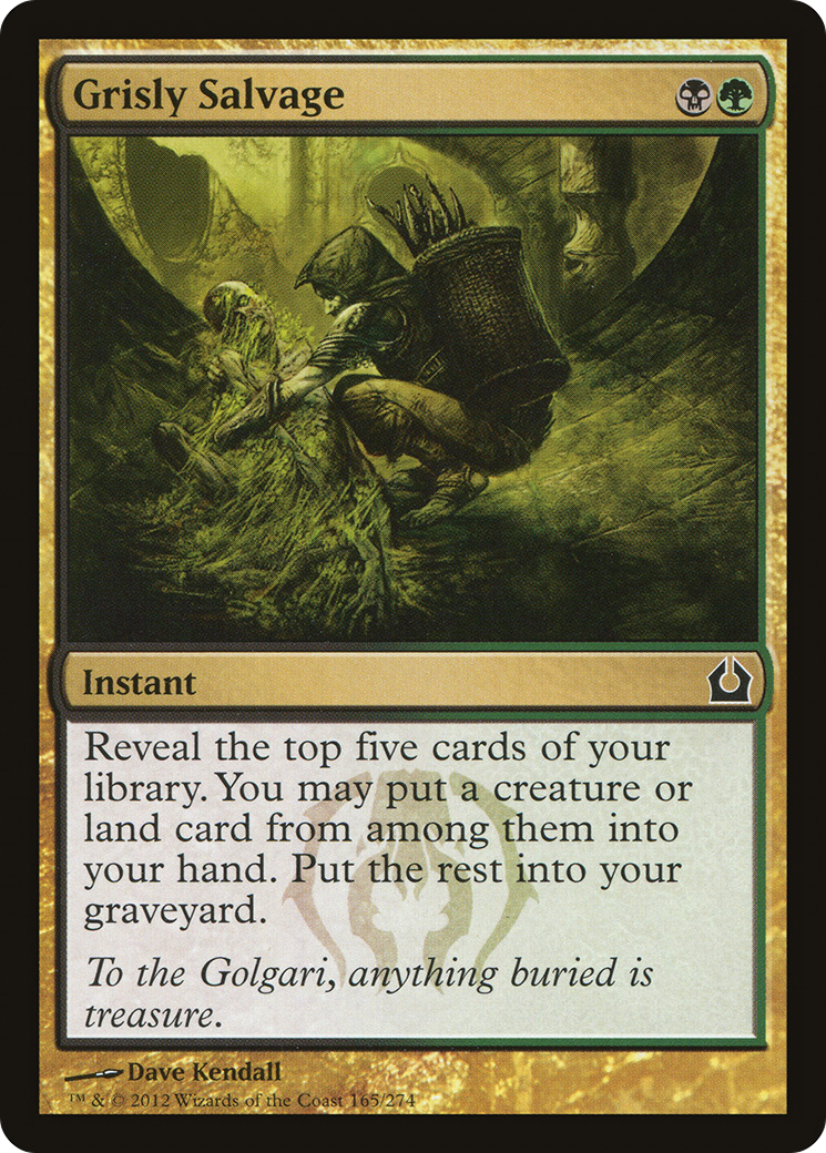 Return to Ravnica - (RTR-165) - Grisly Salvage Foil