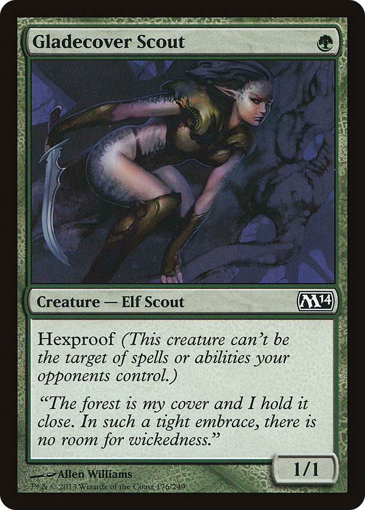 Magic 2014 - (M14-176) - Gladecover Scout Foil
