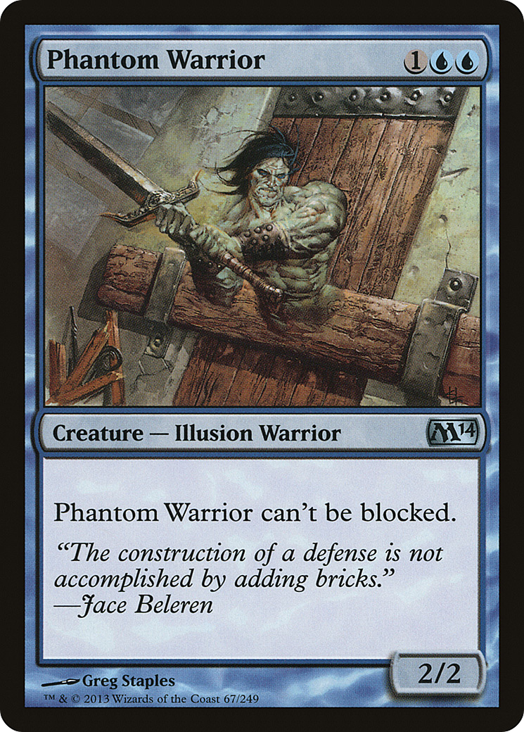 Magic 2014 - (M14-067) - Phantom Warrior Foil