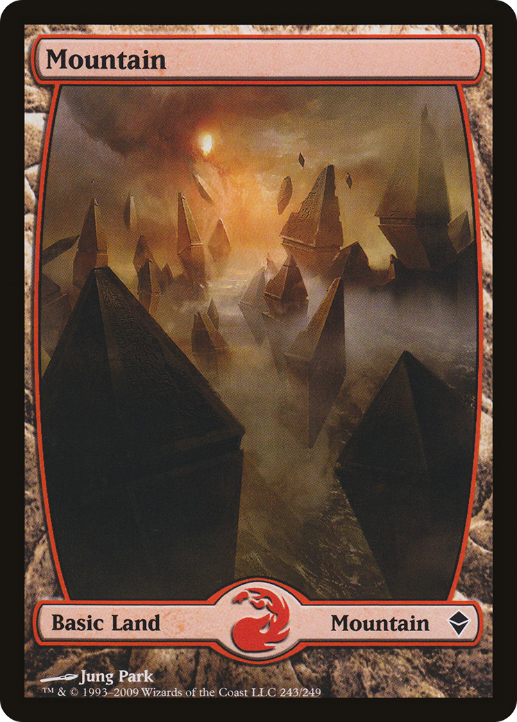 Zendikar - (ZEN-243) - Mountain (243) - Full Art Foil