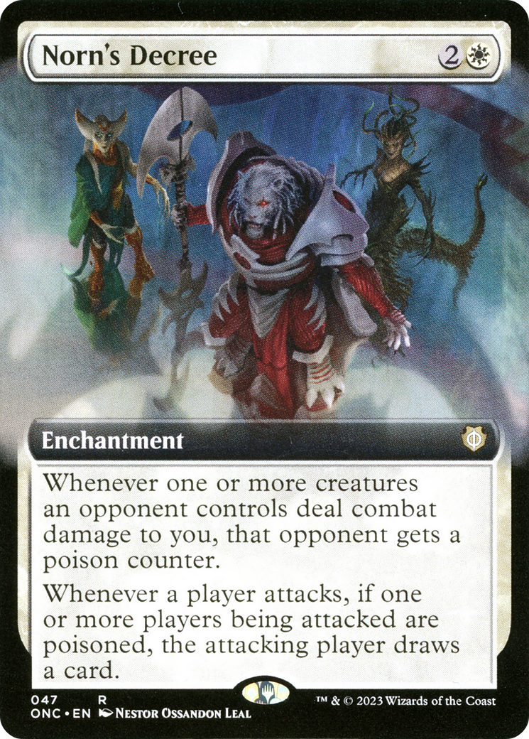 Phyrexia: All Will Be One Commander - (ONC-047) - Norn's Decree (Extended Art): (Extended Art)