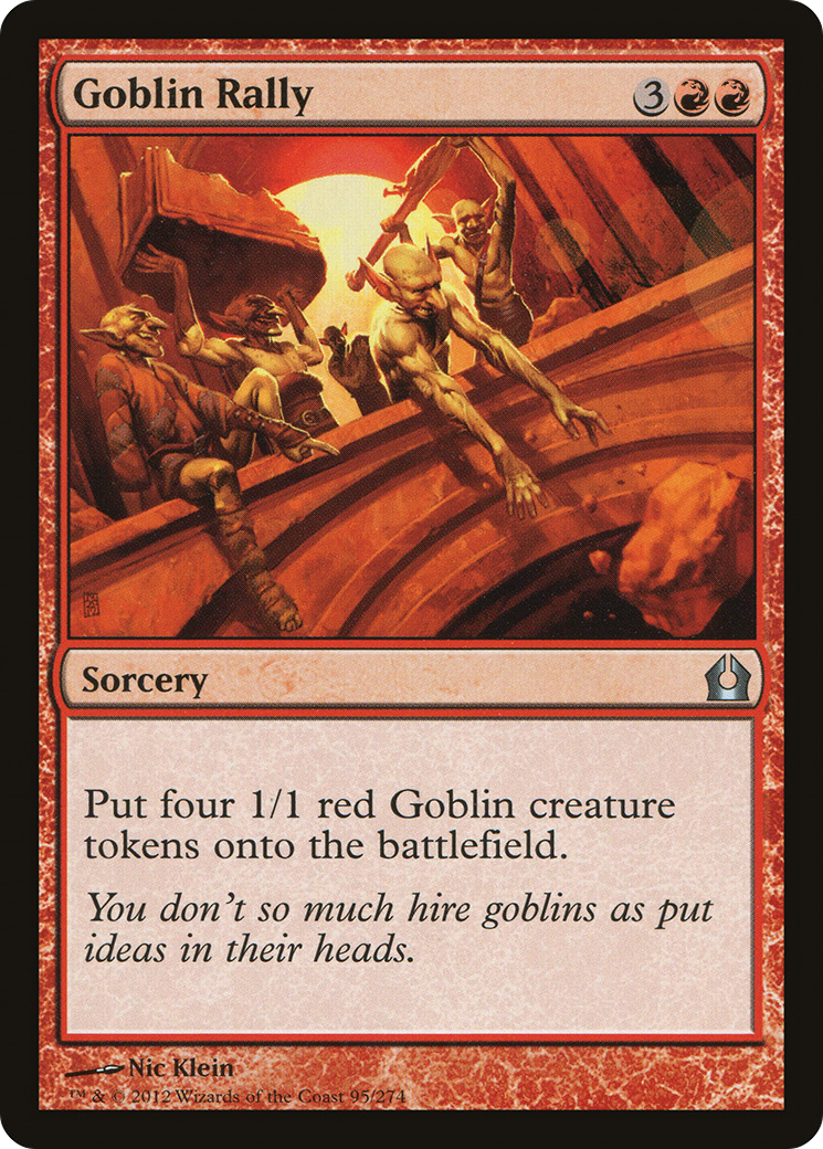 Return to Ravnica - (RTR-095) - Goblin Rally Foil