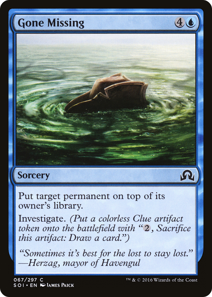 Shadows over Innistrad - (SOI-067) - Gone Missing Foil