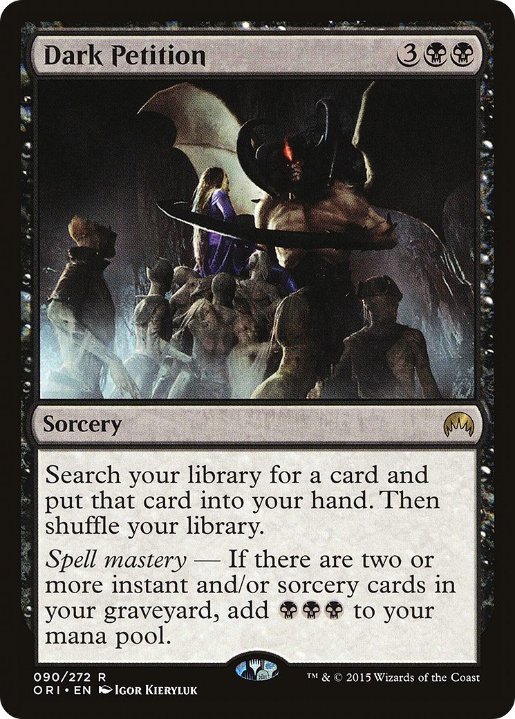 Magic Origins - (ORI-090) - Dark Petition Foil