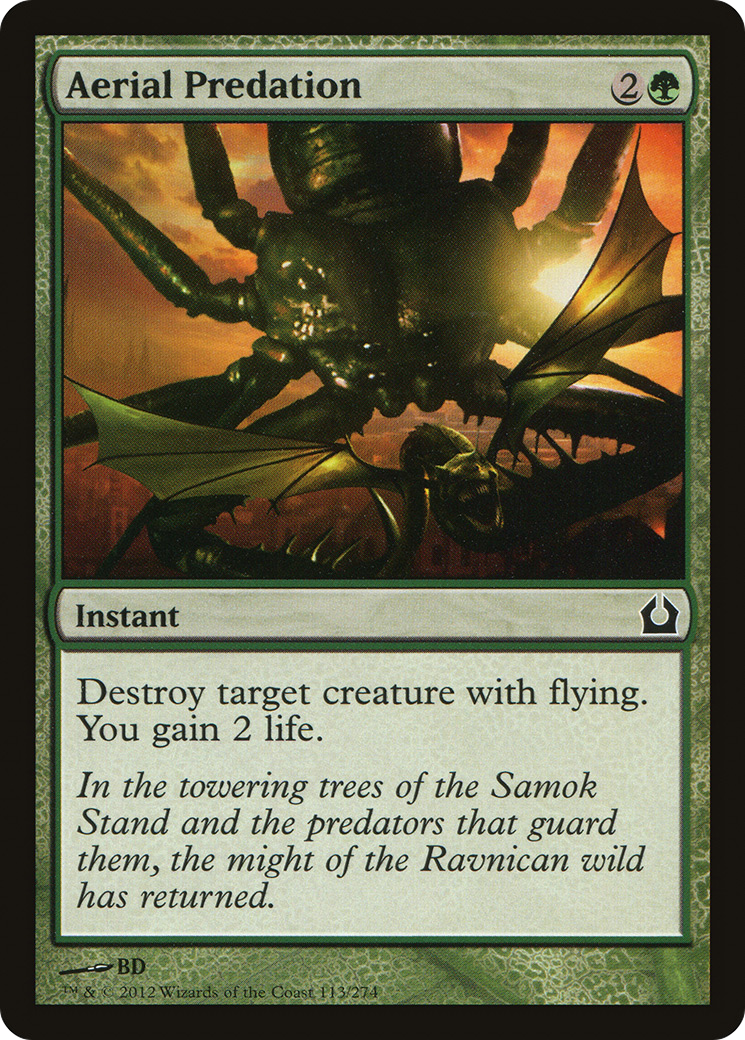 Return to Ravnica - (RTR-113) - Aerial Predation Foil