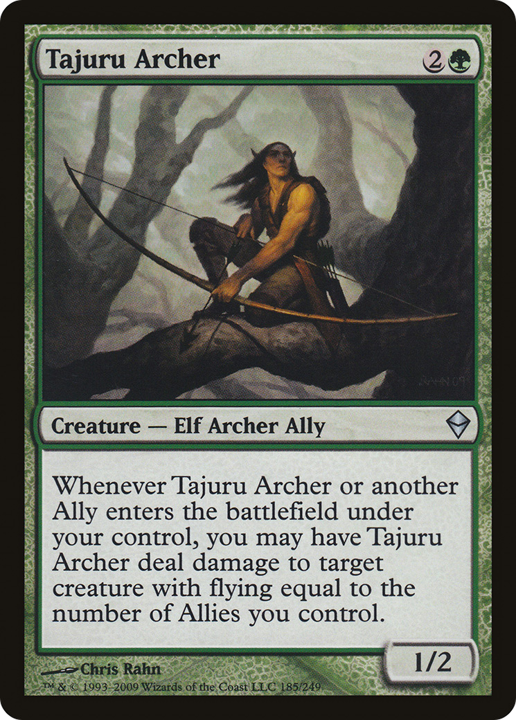 Zendikar - (ZEN-185) - Tajuru Archer Foil