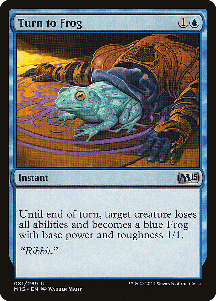 Magic 2015 - (M15-081) - Turn to Frog Foil