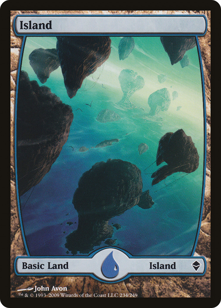 Zendikar - (ZEN-234) - Island (234) - Full Art Foil
