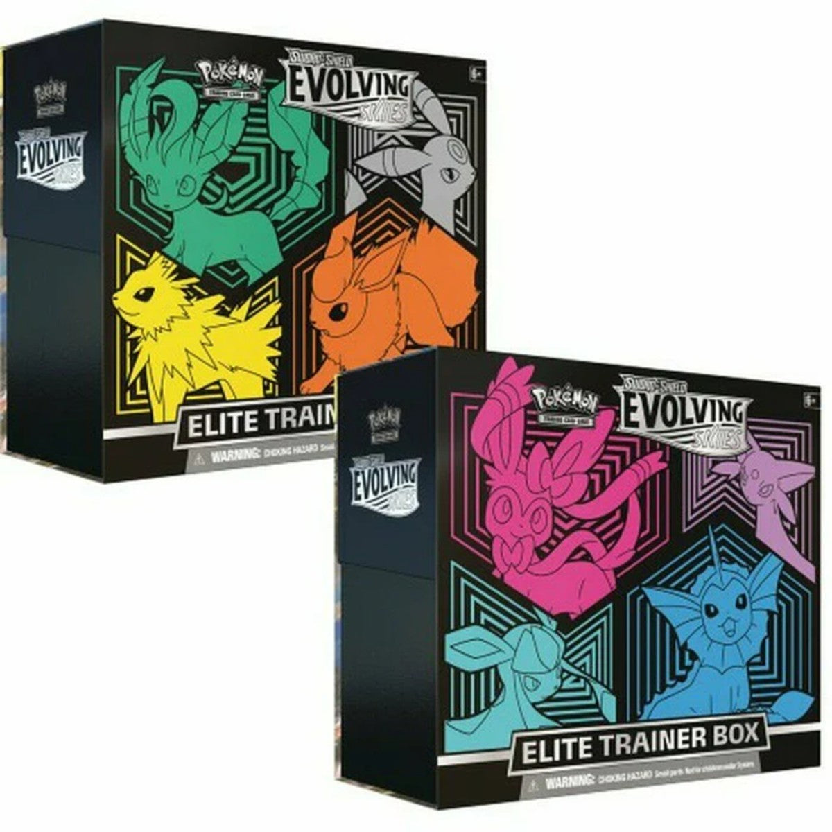 Pokemon Sword & Shield - SWSH07 - Evolving Skies Elite Trainer Box (8 Packs) - Random Variant