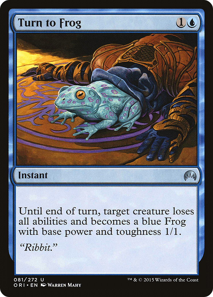 Magic Origins - (ORI-081) - Turn to Frog Foil