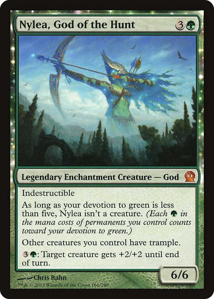 Theros - (THS-166) - Nylea, God of the Hunt: (enchantment)