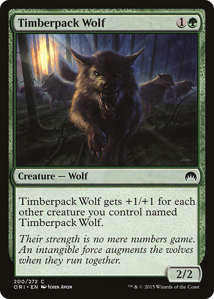 Magic Origins - (ORI-200) - Timberpack Wolf Foil