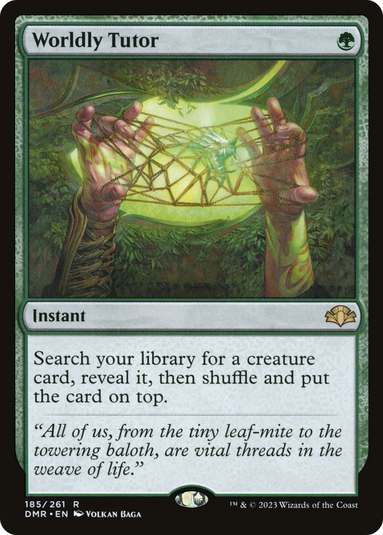 Dominaria Remastered - (DMR-185) - Worldly Tutor