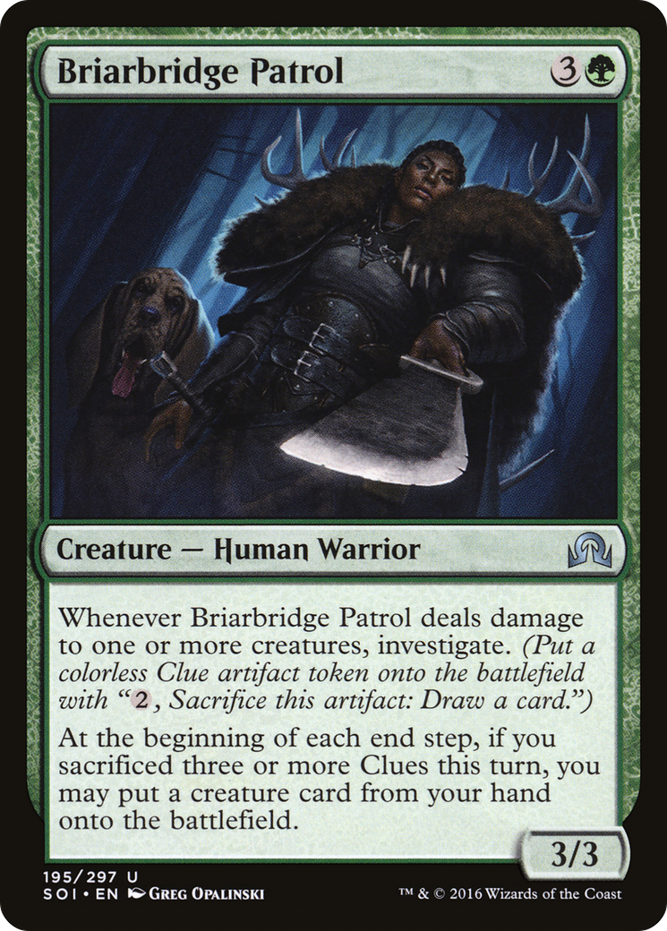 Shadows over Innistrad - (SOI-195) - Briarbridge Patrol Foil