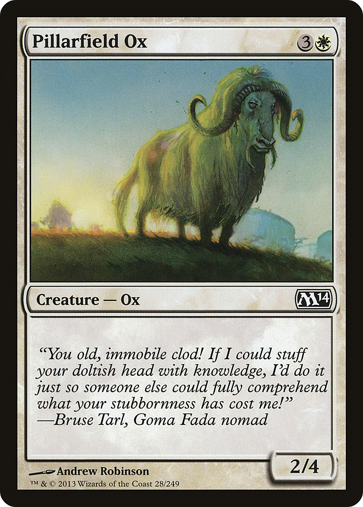 Magic 2014 - (M14-028) - Pillarfield Ox Foil