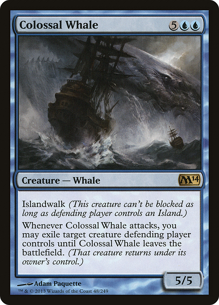 Magic 2014 - (M14-048) - Colossal Whale