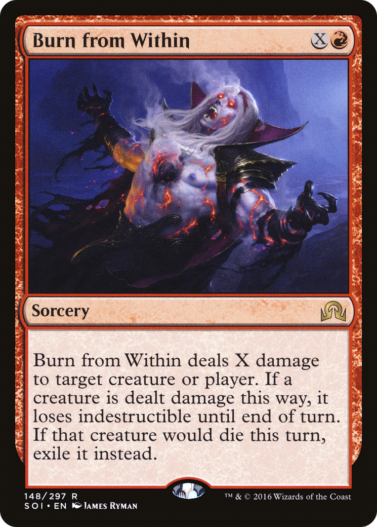 Shadows over Innistrad - (SOI-148) - Burn from Within Foil