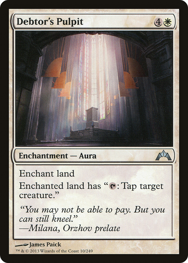 Gatecrash - (GTC-010) - Debtor's Pulpit Foil