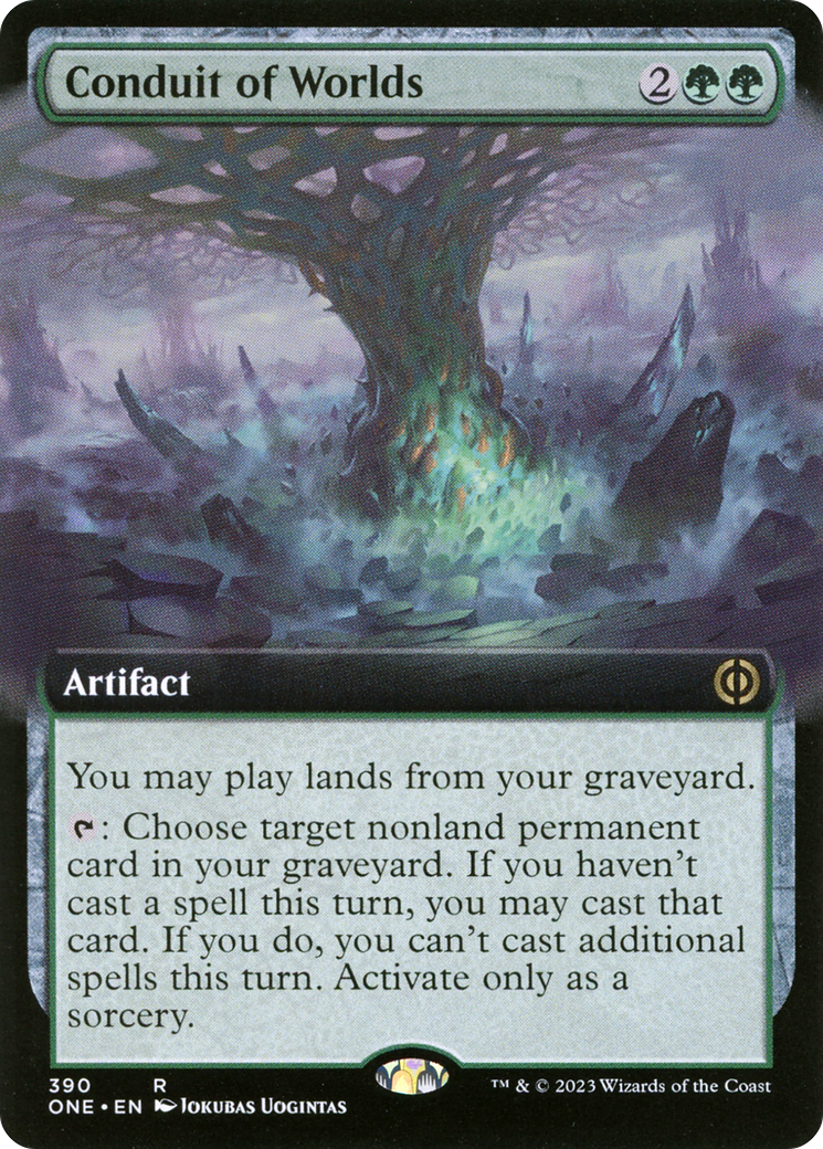 Phyrexia: All Will Be One - (ONE-390) - Conduit of Worlds (Extended Art): (Extended Art)