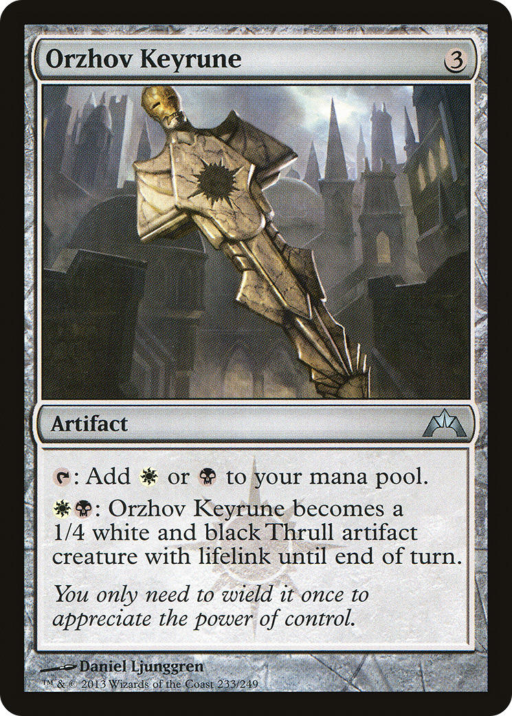 Gatecrash - (GTC-233) - Orzhov Keyrune Foil