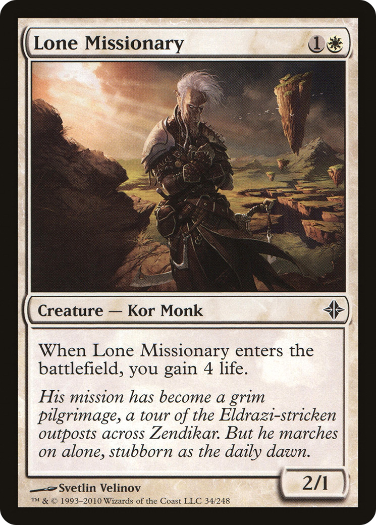 Rise of the Eldrazi - (ROE-034) - Lone Missionary