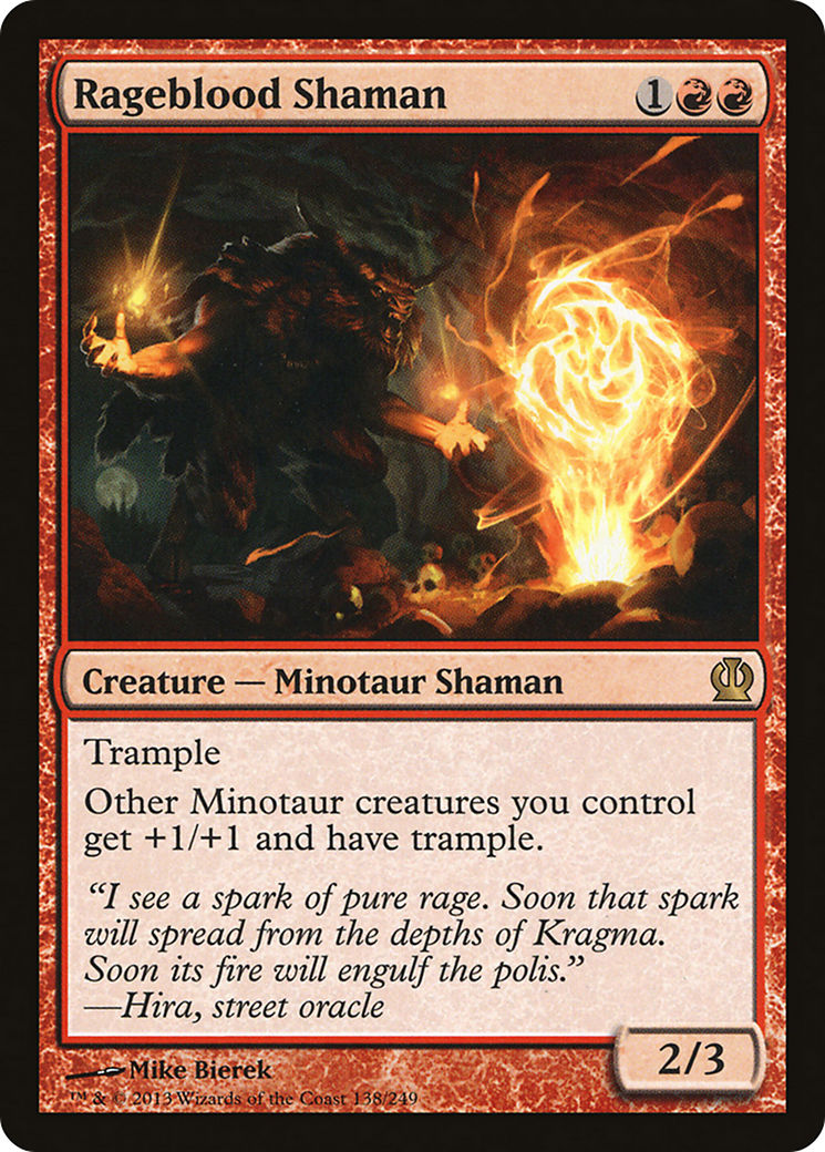 Theros - (THS-138) - Rageblood Shaman Foil