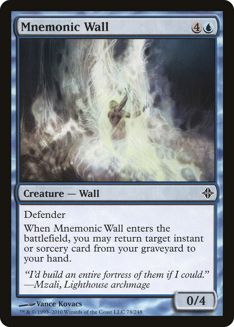Rise of the Eldrazi - (ROE-078) - Mnemonic Wall Foil