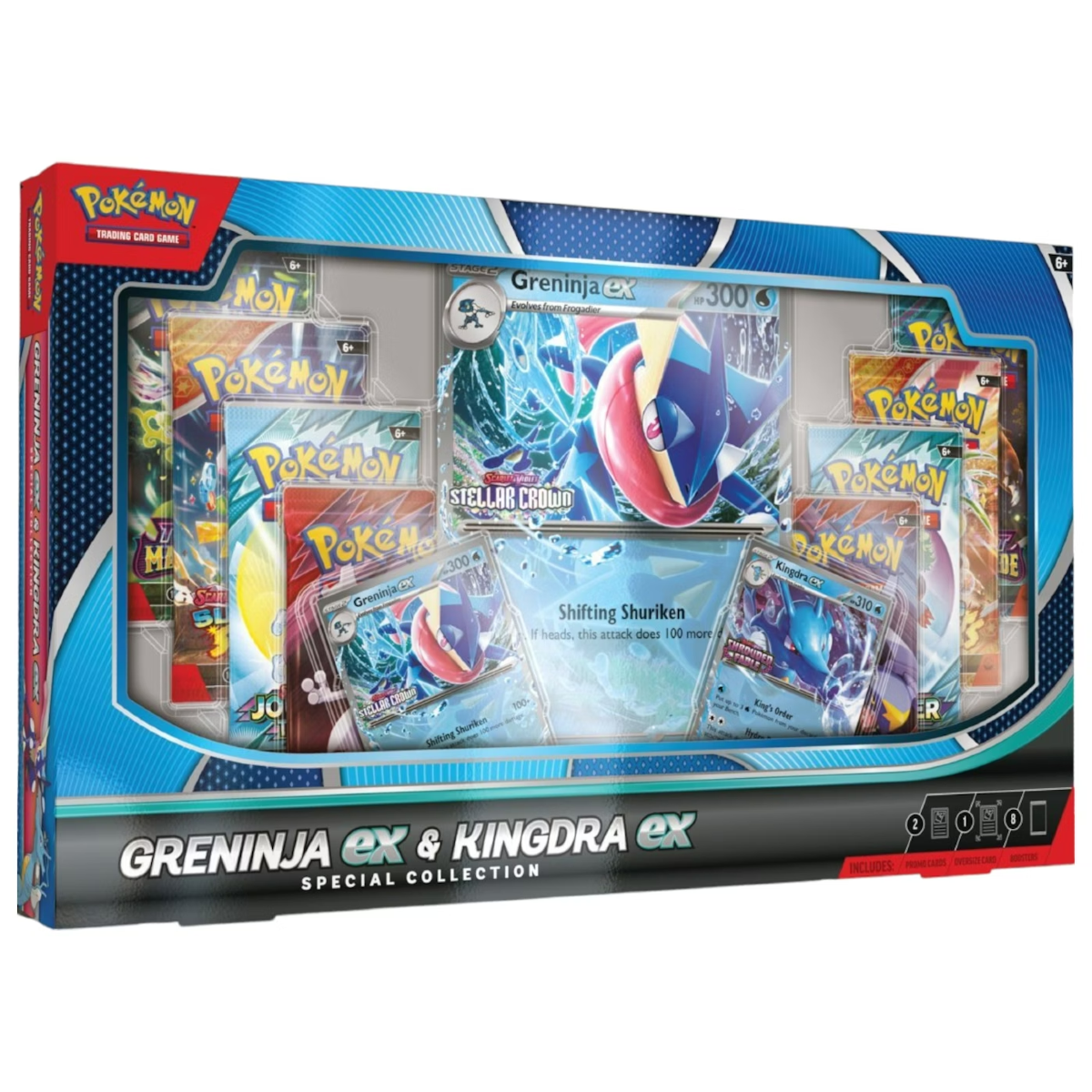 Pokemon Scarlet & Violet - Greninja ex & Kingdra ex Special Collection Box