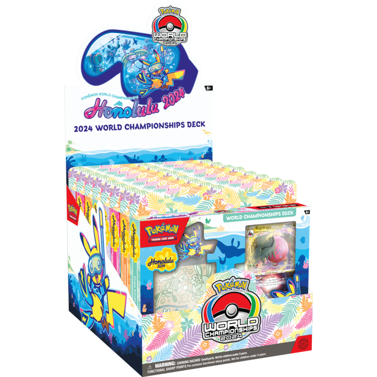 Pokemon - 2024 Honolulu World Championship Decks - Display Case of 8