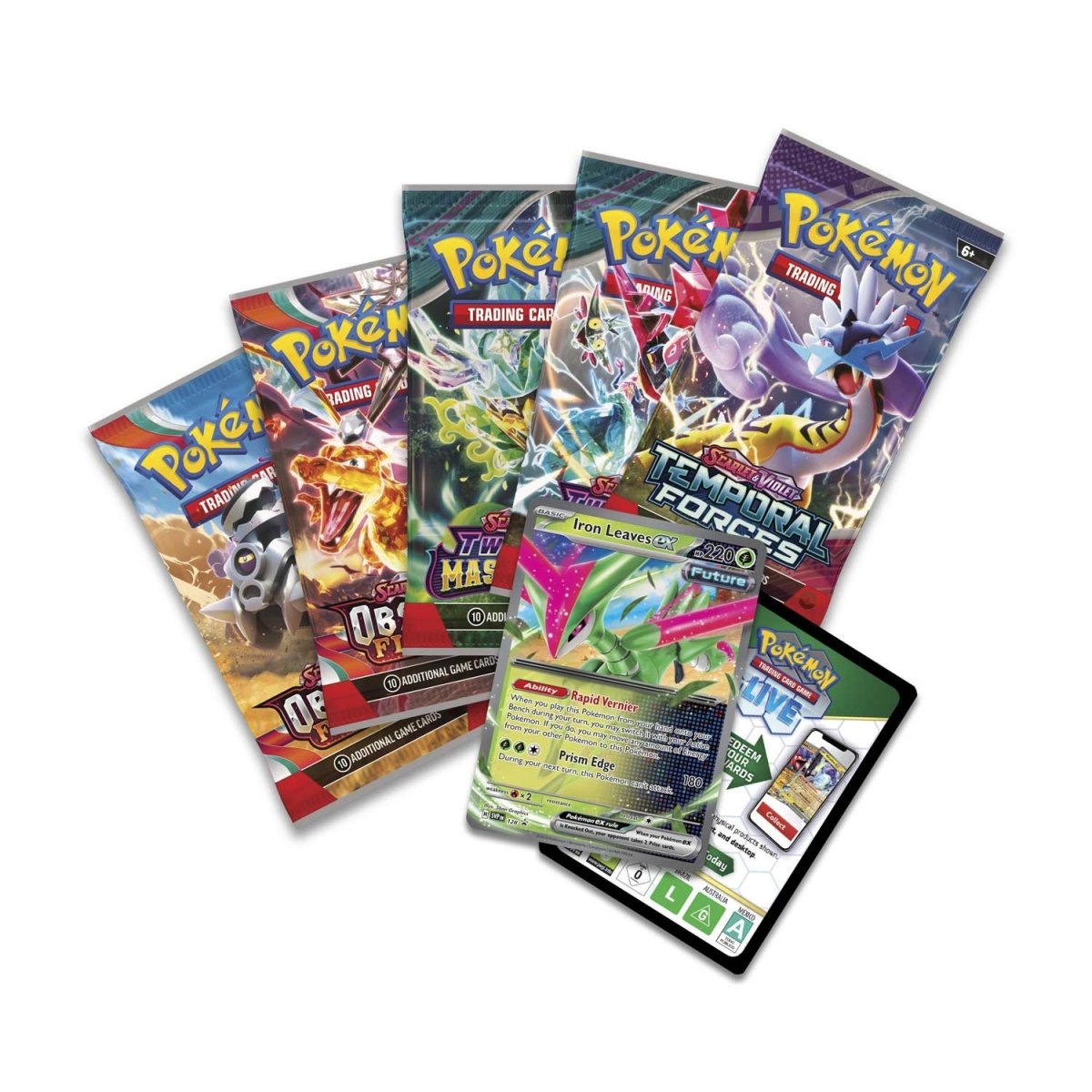 Pokemon Paradox Clash Tin (Iron Leaves ex)