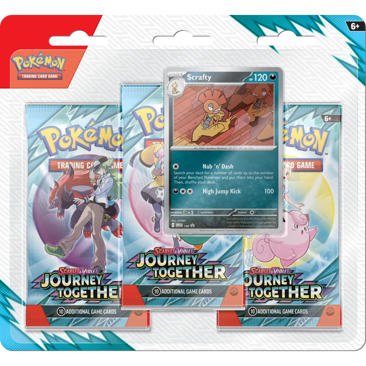 Pokemon Scarlet & Violet - SV09 - Journey Together 3-Pack Blister (Random Promo)